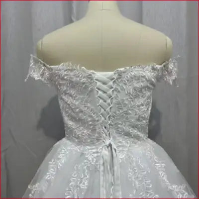 Customized White Off the Shoulder Plus Size Vestido De Noiva Wedding Dress Train Custom Made Plus Size Bridal Tulle Mariage