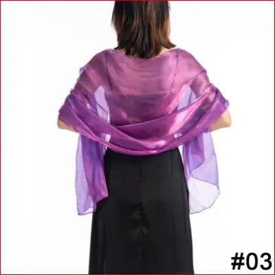 Purple and pink sheer shawl for elegant women shawls wraps and wedding evening dresses