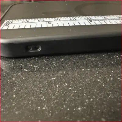 Black phone case with silver ruler for iPhone 15 Pro, pro black case and case silver ruler