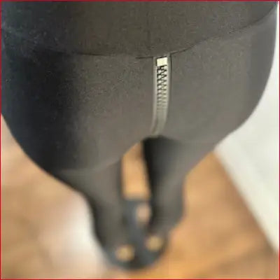 Spandex Crotch Zipper Leggings Capris Padlock - Leggings