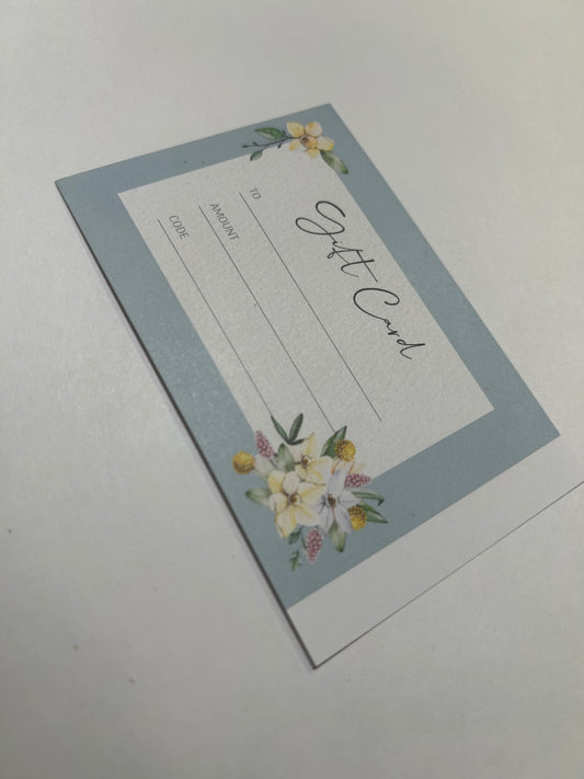 Gift Card Certificate