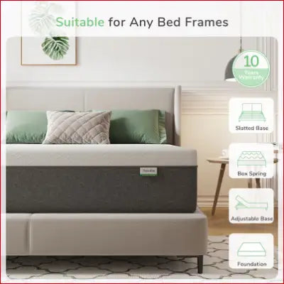 12-In Twin Extra Long Memory Foam Mattress in a Box for optimal comfort and support