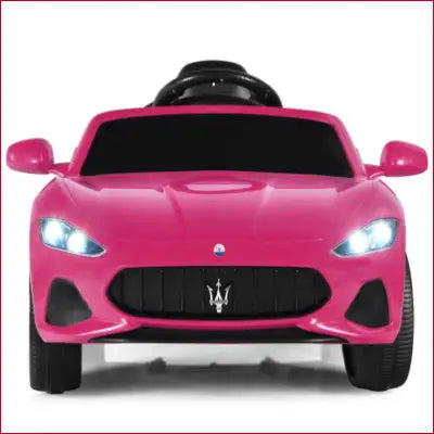 Pink Maserati toy car in 12V Kids Ride-On Car with Remote Control and Lights