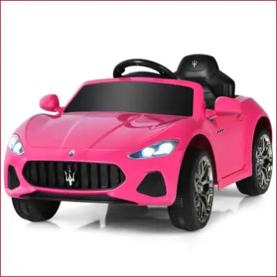 Pink Maserati toy car in 12V Kids Ride-On Car with Remote Control and Lights