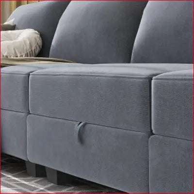 Gray modular sofa set with storage in 3 Piece Sofa Sets for Living Room Furniture