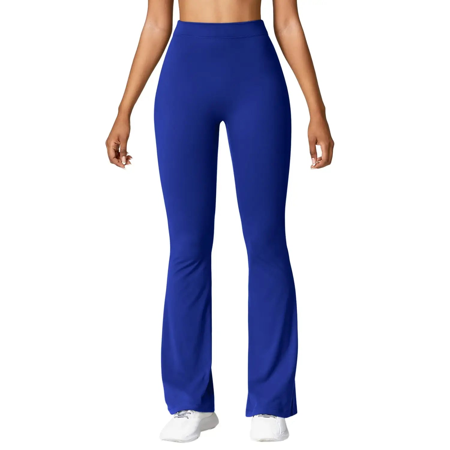 Blue flared leggings perfect for women, size suitable Micro Horn Leggings V-back high waist