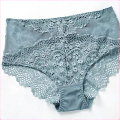 Pale blue lace-trimmed women’s panties from Bridal Lingerie Bra Panties Lace Set