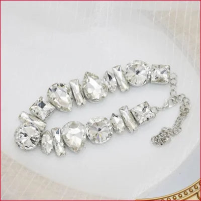 Crystal Choker Chain Jewelry Bridal