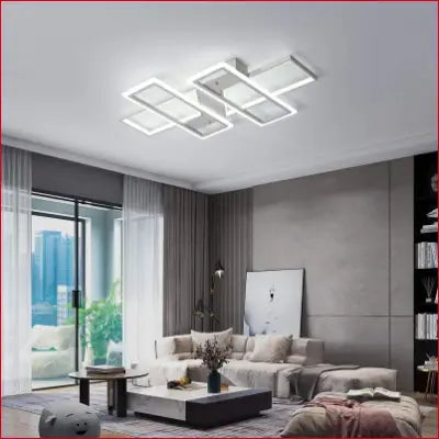 Modern geometric LED ceiling light for a stylish dimmable ceiling light experience