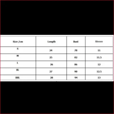 Size chart for Disco Crop Off Shoulder Top showing measurements for party wear