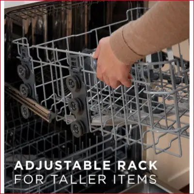 Adjustable dishwasher rack in Dry Boost 24 Inch Top Control Built-In Dishwasher