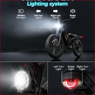 Eahora Romeo Pro electric bike with safety lighting system for enhanced visibility