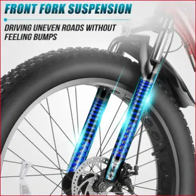 Bicycle front fork suspension for Electric Bike 26’’ X 4.0 Fat Tire Electric Bike