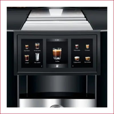 Black coffee machine with touchscreen display from GIGA 10 Automatic Coffee Machine