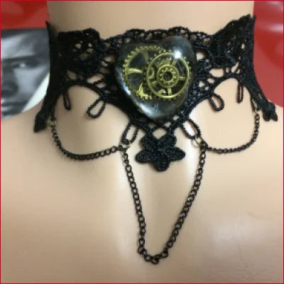 Heart Steampunk Victorian Collar