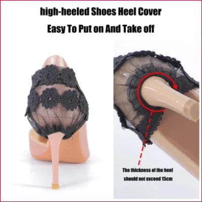 High Heels Lace Elastic Support