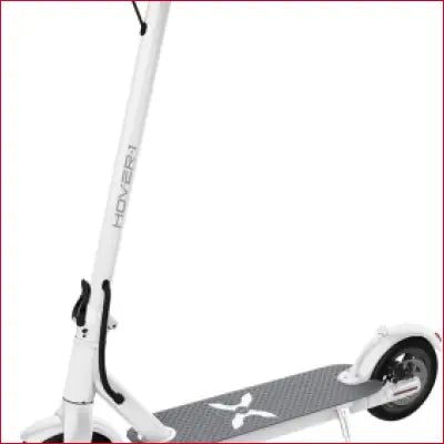 White Journey Electric Scooter with 14MPH speed and 5HR charge, safe for all ages