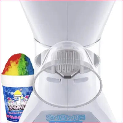 White snow cone machine, Little Max Premium Shaved Ice Maker with syrup kit