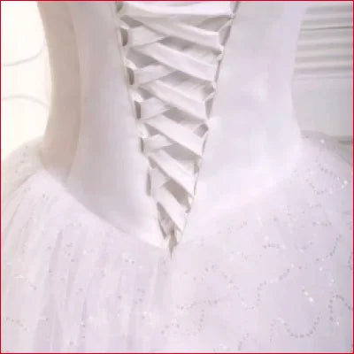 Princess Strapless Wedding Dress Bridal Gown