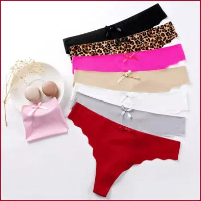 Collection of colorful Wave Cut Panties ideal under leather leggings for women