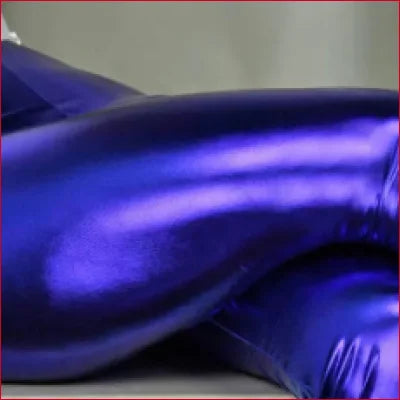 Shiny purple metallic surface on Shiny Disco Pants Women’s for a Studio 54 look