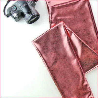 Shiny disco pants women’s in pink metallic for a vibrant Studio 54 look