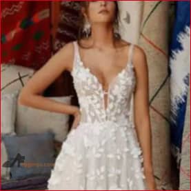Spaghetti Strap Wedding Dress Lace Bridal Gown