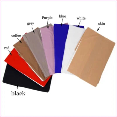 Color swatch of Sheer Pantyhose Set in Various Colors for Women with Crotch Zipper options