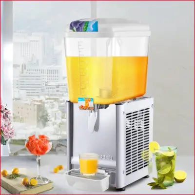 Beverage dispenser with cooling unit from VEVOR Commercial Beverage Dispenser for cold drinks