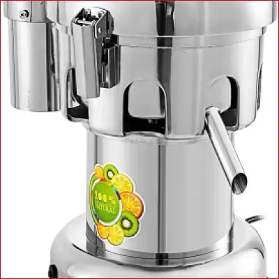 Stainless steel commercial juicer by VEVOR, a heavy duty juicer for fruit and vegetable extraction