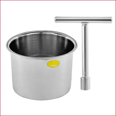 Stainless steel pot and T-shaped tool for VEVOR Commercial Juice Extractor heavy duty juicer