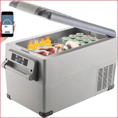 Portable Electric VEVOR Refrigerator with Digital Display and Smartphone Control for Travel