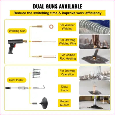 Welding and dent pulling kit for VEVOR SG-7500 Dent Pulling Machine and spot welder