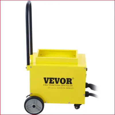 Yellow dent puller with handle and wheels from VEVOR SG-7500 Dent Pulling Machine