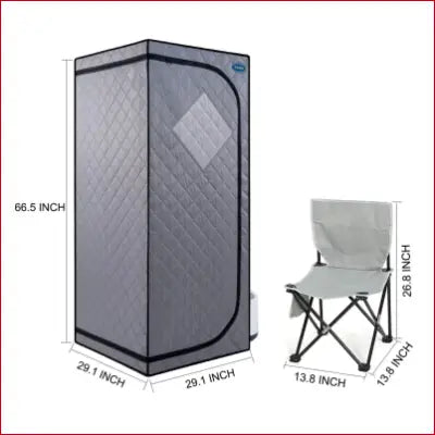 Portable personal sauna tent with chair for body steam sauna and relaxation