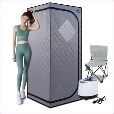 Portable Personal Sauna Tent with Chair and Steam Generator for Body Steam Sauna