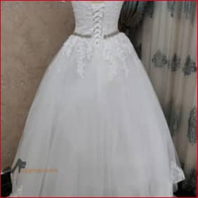 White Wedding Dress Off Shoulder Bridal Gown