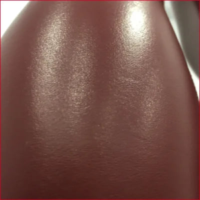 Close-up of dark brown glossy sheen on Red Wine Faux Leather Leggings for style