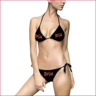 Women’s Bikini Swimsuit - Black / M - All Over Prints