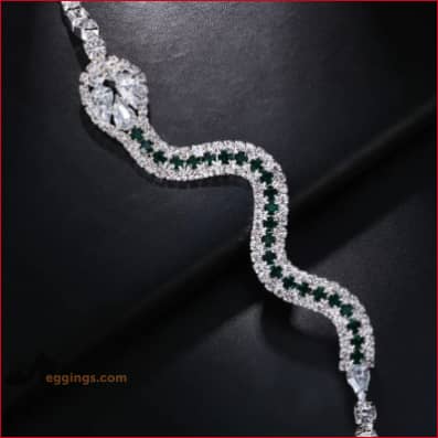 Cleavage Jewelry Rhinestones Snake Crystal
