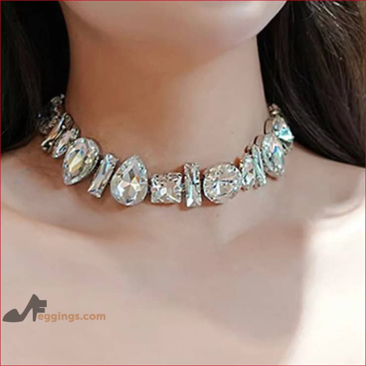 Crystal Choker Chain Jewelry Bridal