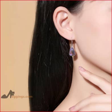 Czech Triangle Drop Earrings Bridal Jewelry