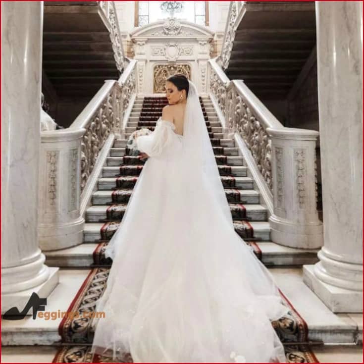 Detachable Add On Sleeves Satin Tulle Wedding Dress Bridal Gown