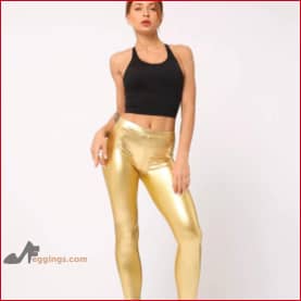 Gold Disco Pants Leggings