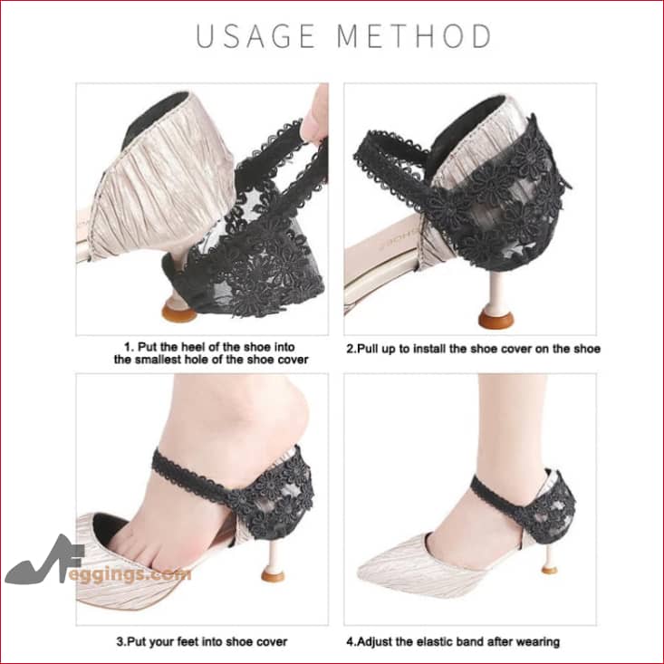 High Heels Lace Elastic Support