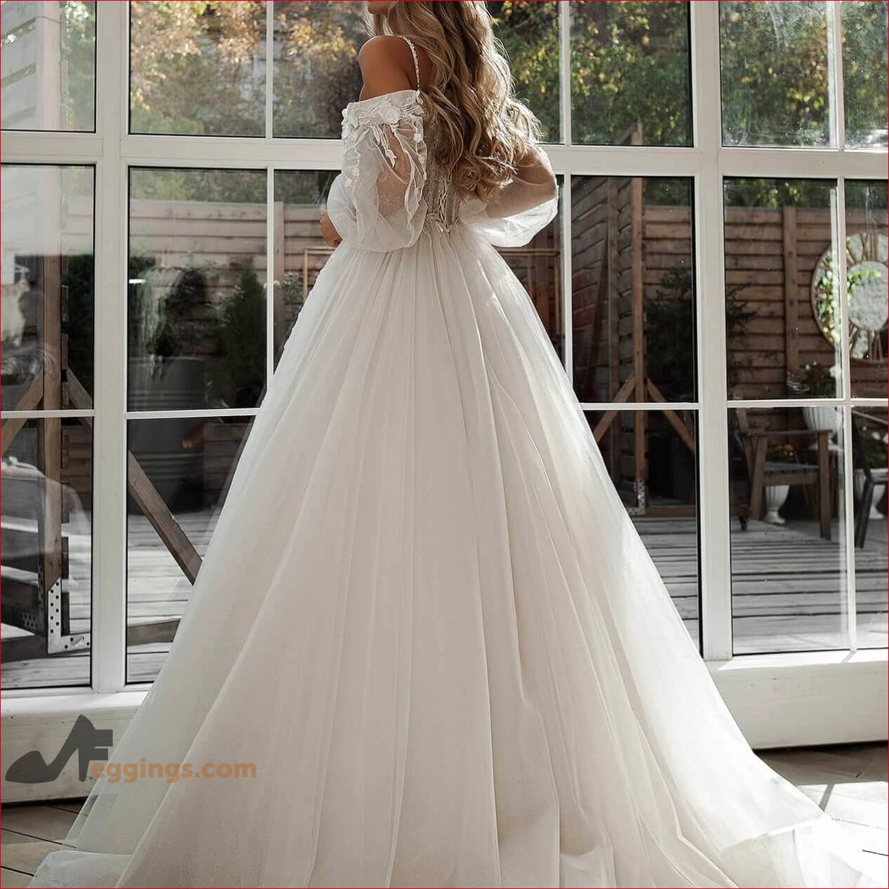 Lace Off Shoulder Wedding Dresses Bridal Gown