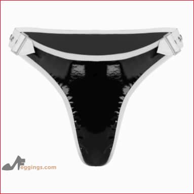 Leather Thong Black Womens