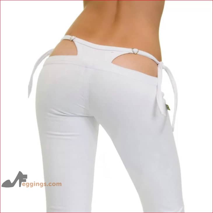 Low Rise Leather Thong Leggings Whale Effect