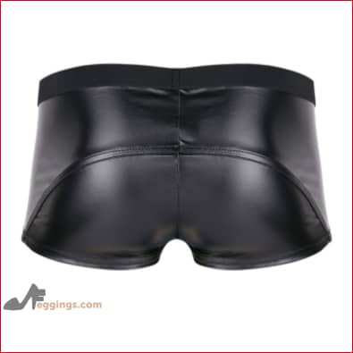 Men’s Leather Black Underwear