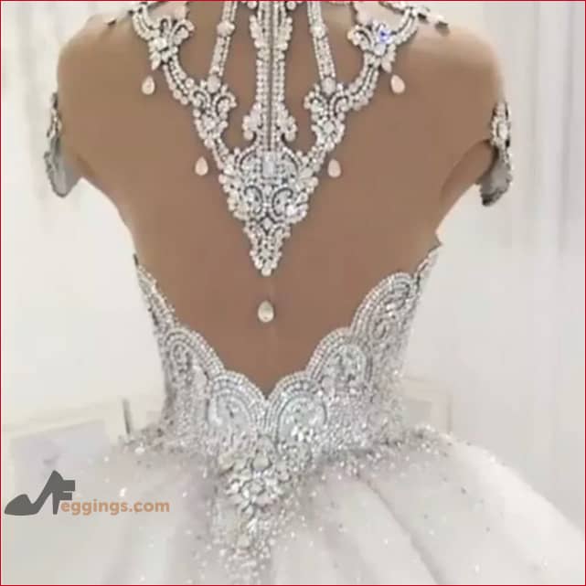 Necklace Appliques Wedding Dress Bridal Gown